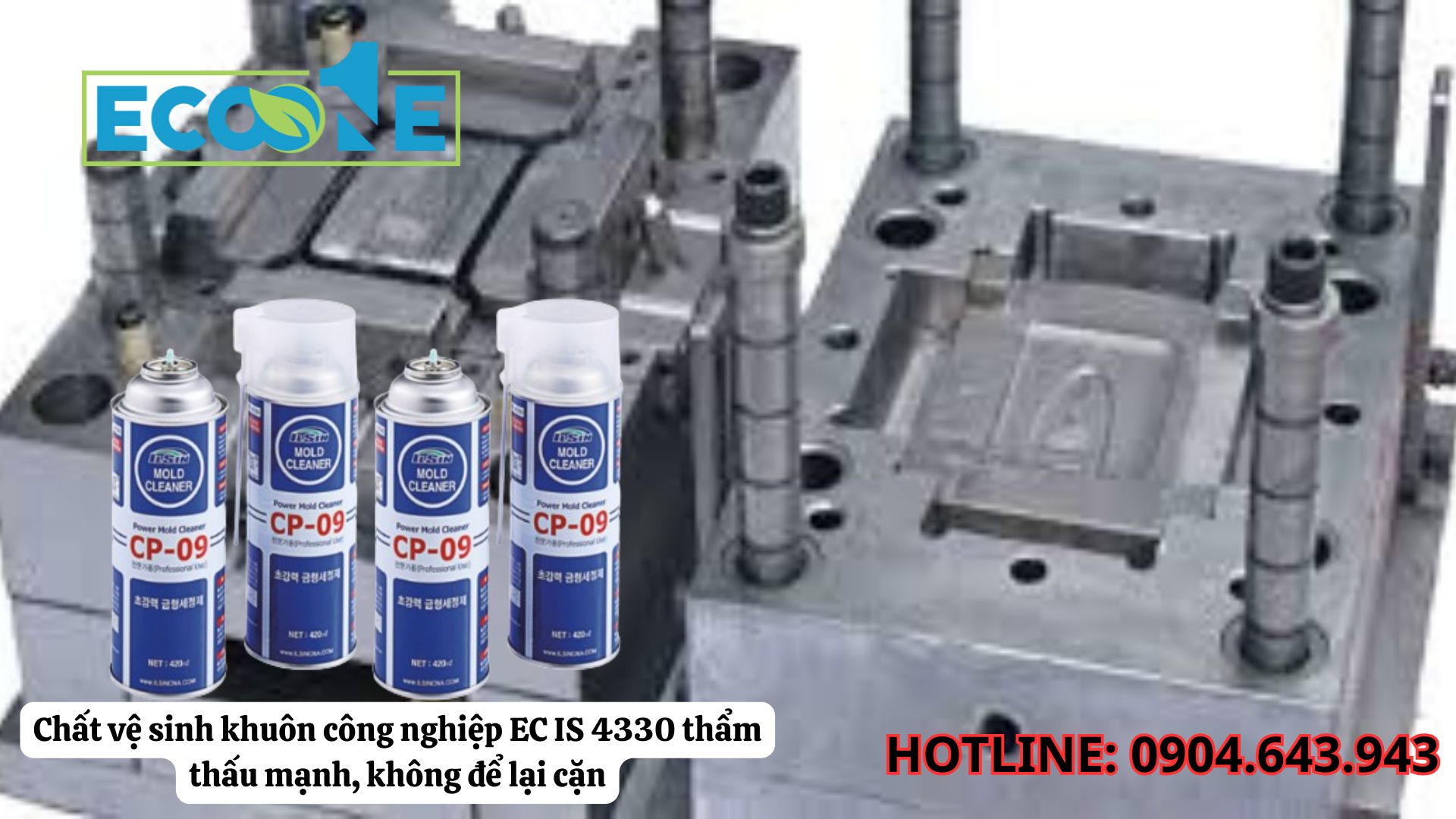 Chất vệ sinh khuôn công nghiệp EC IS 4330 thẩm thấu mạnh, không để lại cặn trong sản xuất