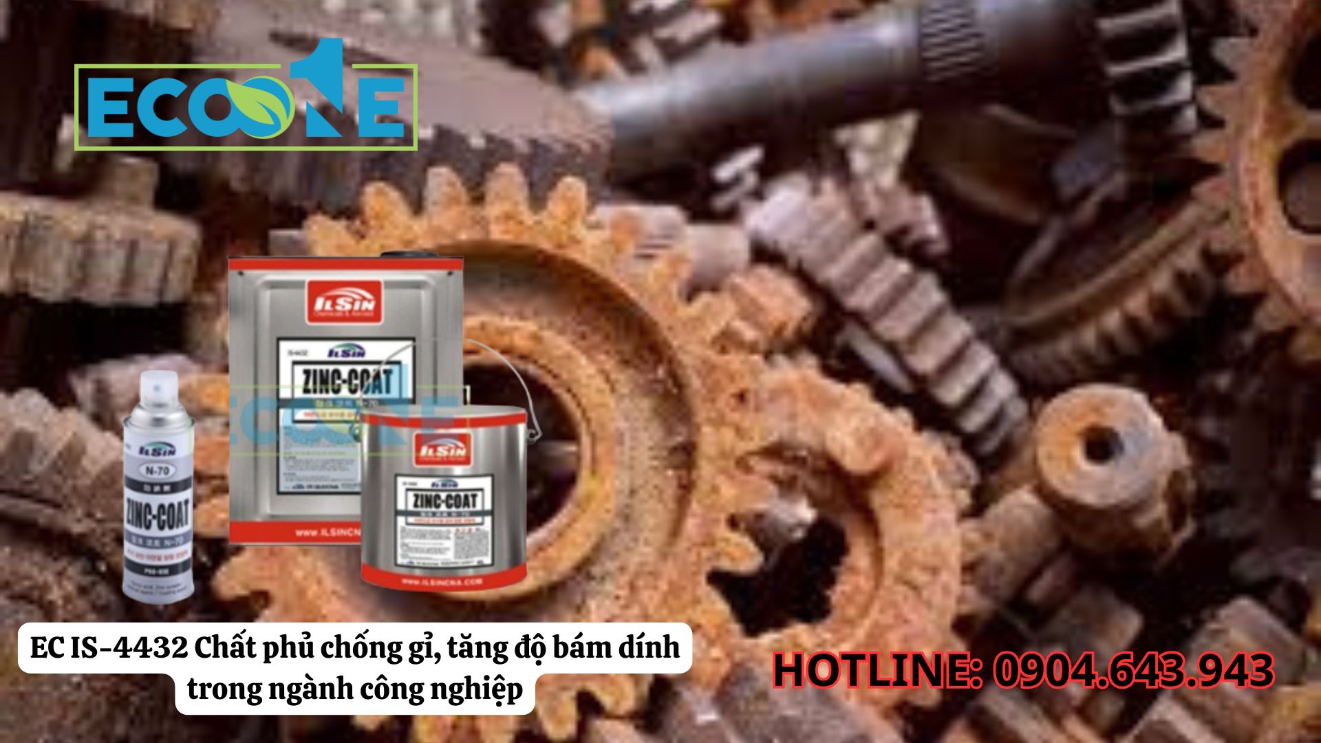 Chất phủ EC IS-4432 chống gỉ & tăng độ bám dính vượt trội trong sản xuất công nghiệp