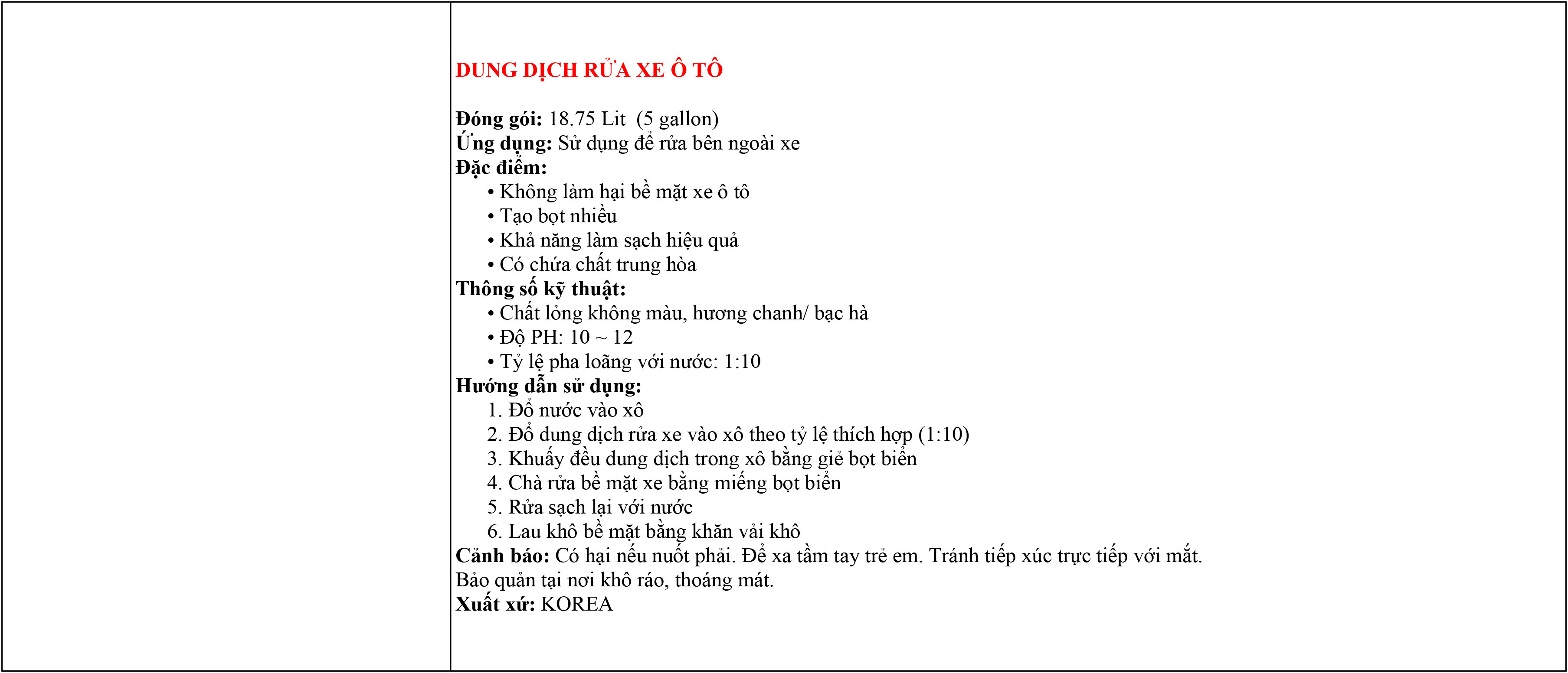 ứng dụng dung dịch rửa xe oto ứng dụng dung dịch rửa xe oto