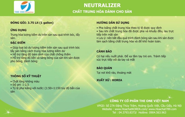 Cách sử dụng hóa chất trung hòa kiềm dư Cách sử dụng hóa chất trung hòa kiềm dư