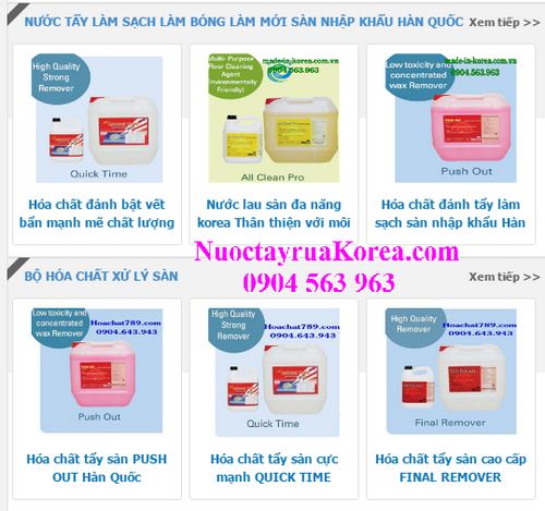 Nước tẩy rửa chuyên dụng đậm đặc chất lượng giá cạnh tranh 