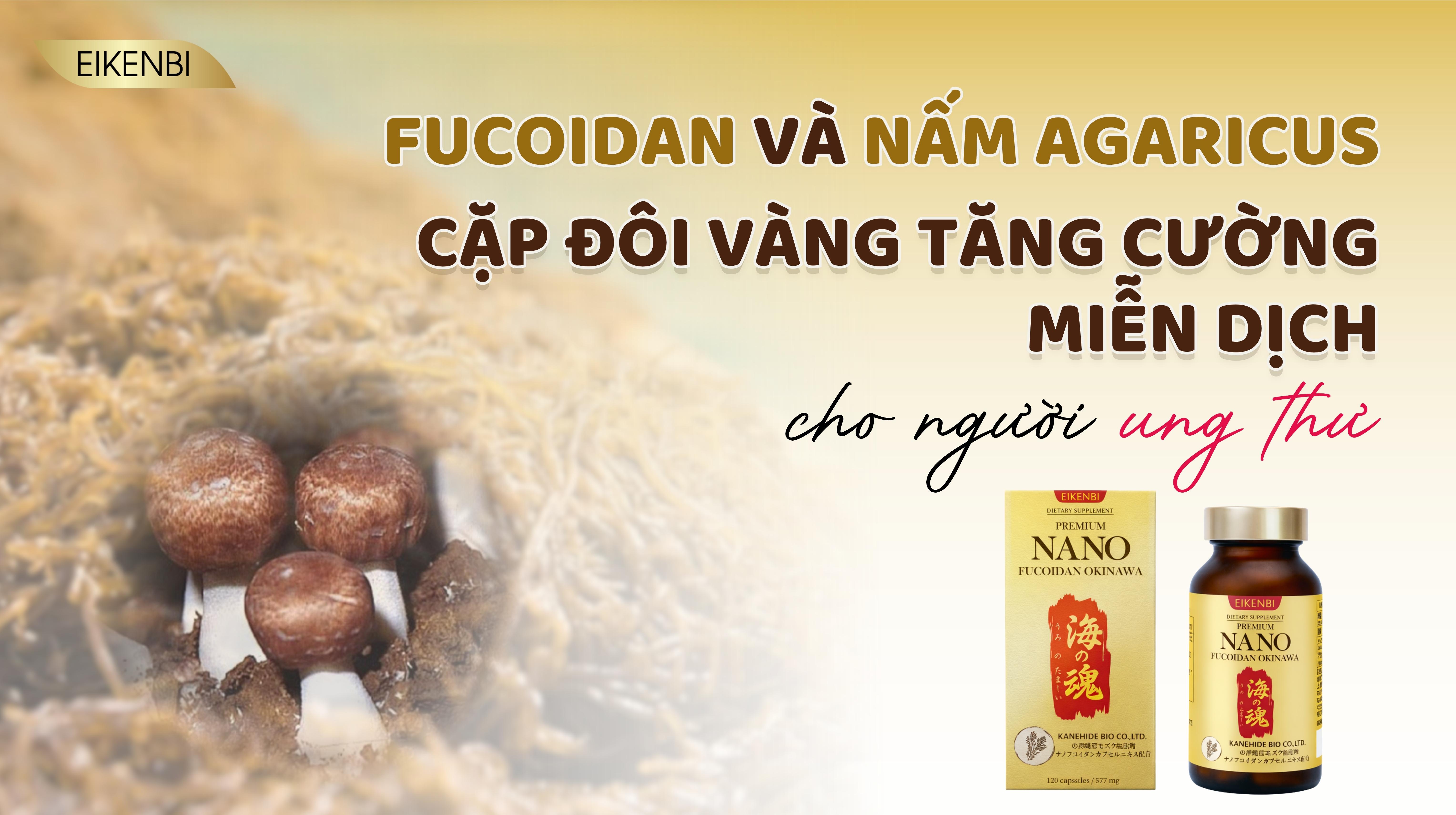 Fucoidan và Nấm Agaricus: Cặp Đôi Vàng Tăng Cường Miễn Dịch Cho Người Ung Thư
