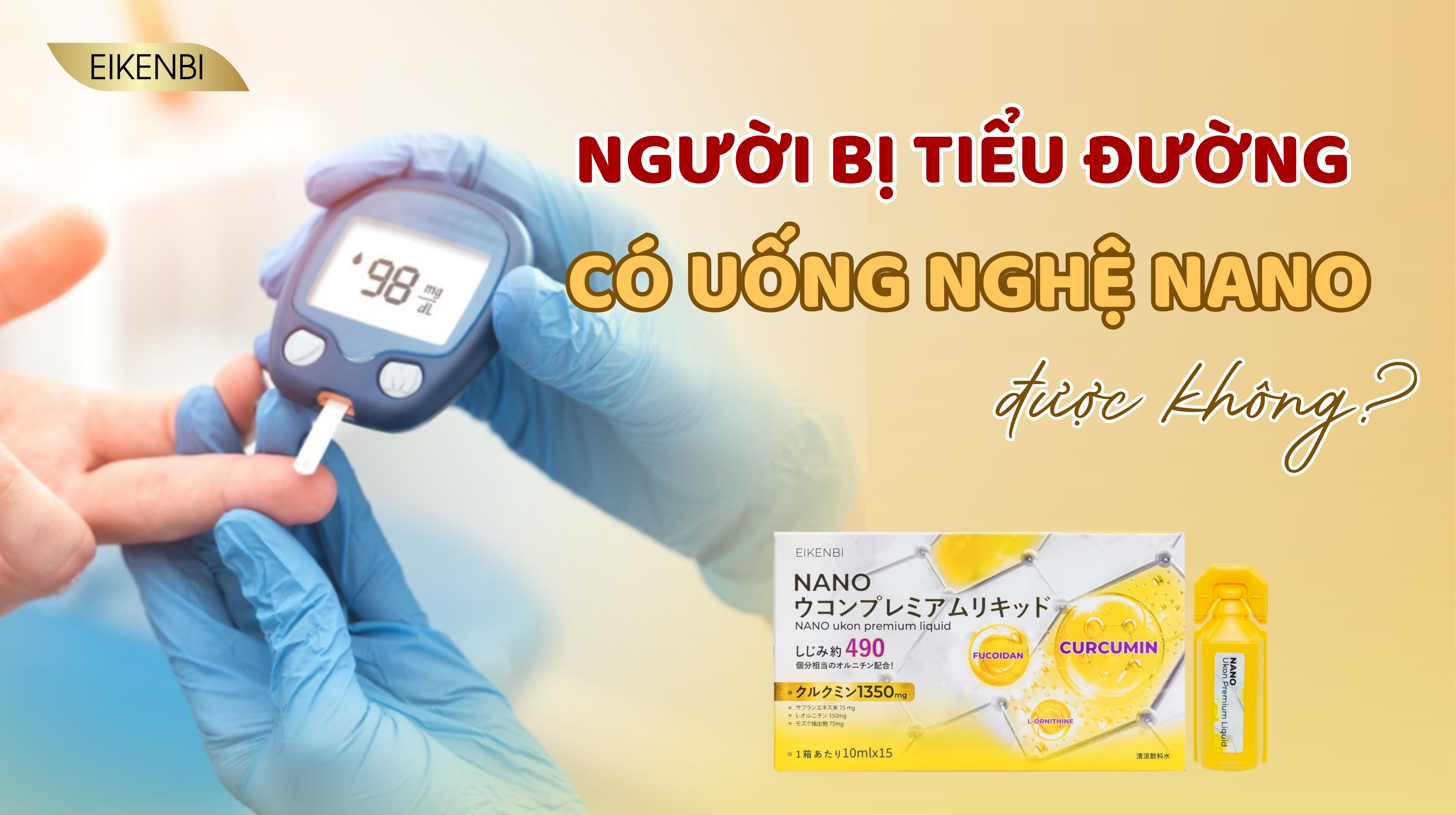 Người Bị Tiểu Đường Có Uống Nghệ Nano Được Không? Lưu Ý Cần Biết