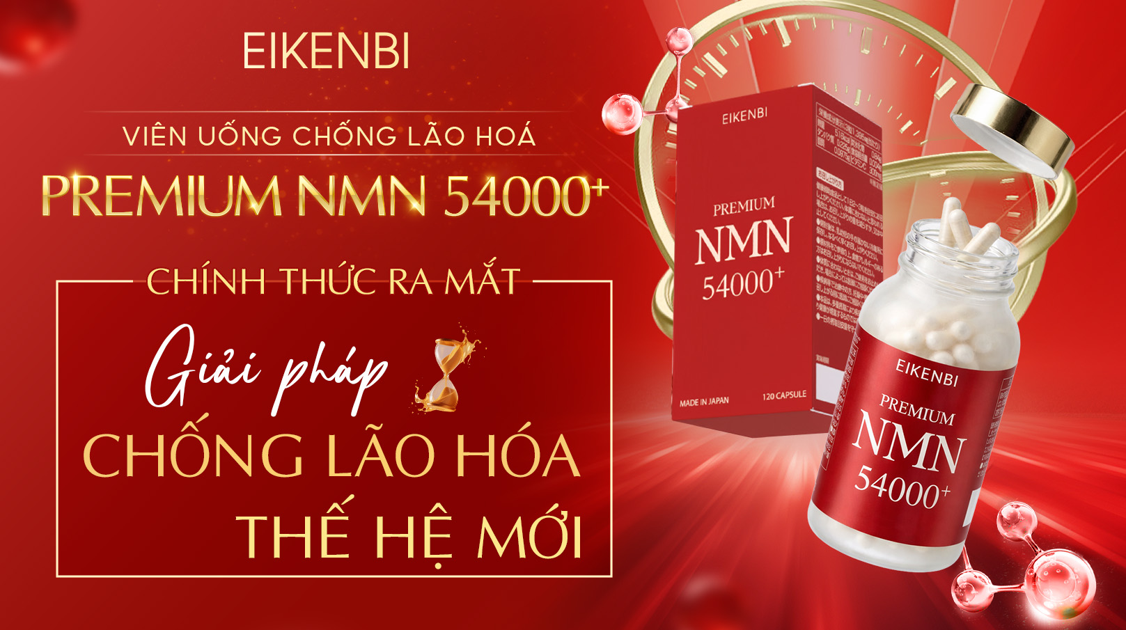 Premium NMN 54000+ Eikenbi – Chính Thức Ra Mắt Giải Pháp Chống Lão Hóa Thế Hệ Mới