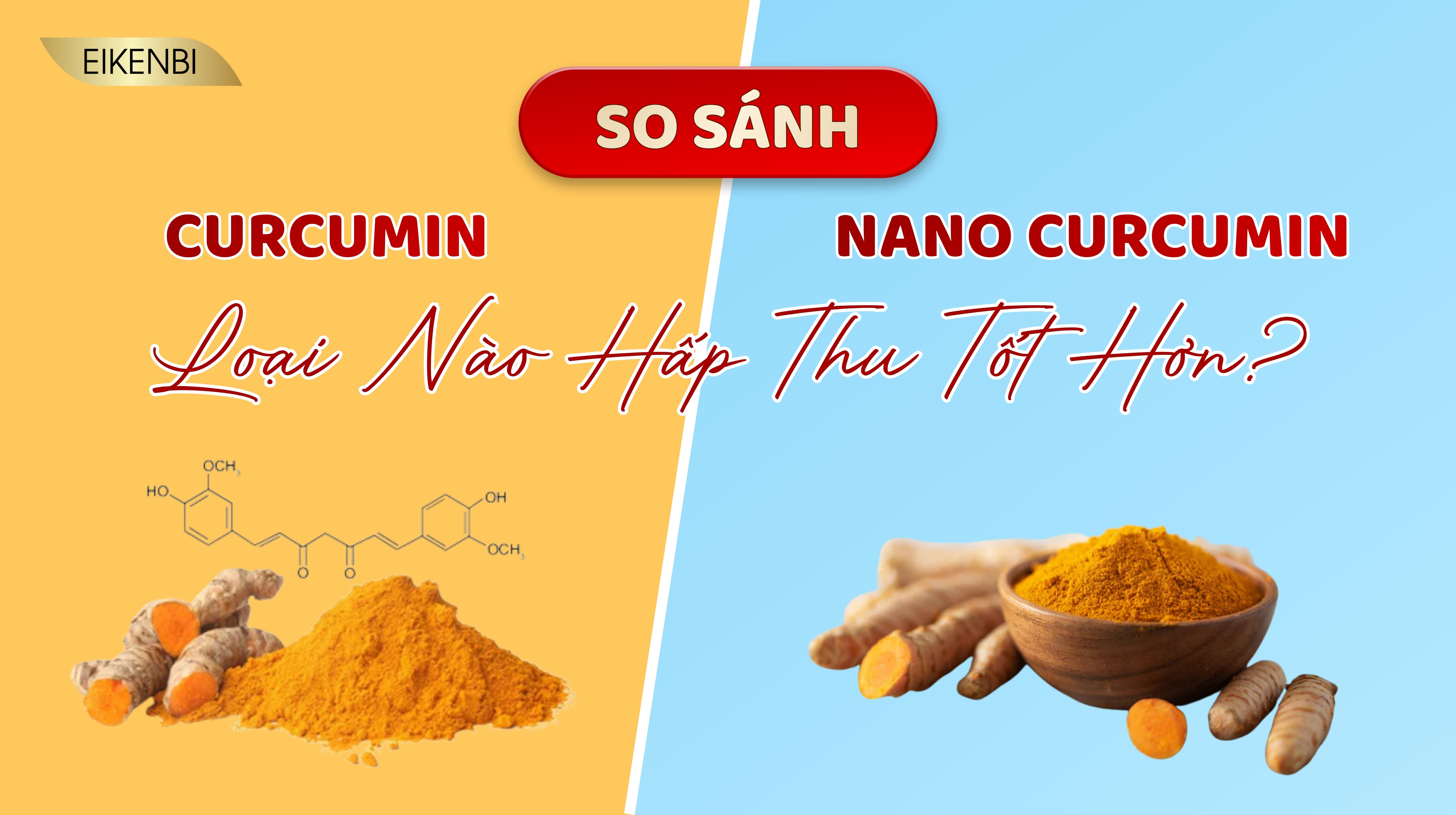 So Sánh Curcumin Và Nano Curcumin: Loại Nào Hấp Thu Tốt Hơn?
