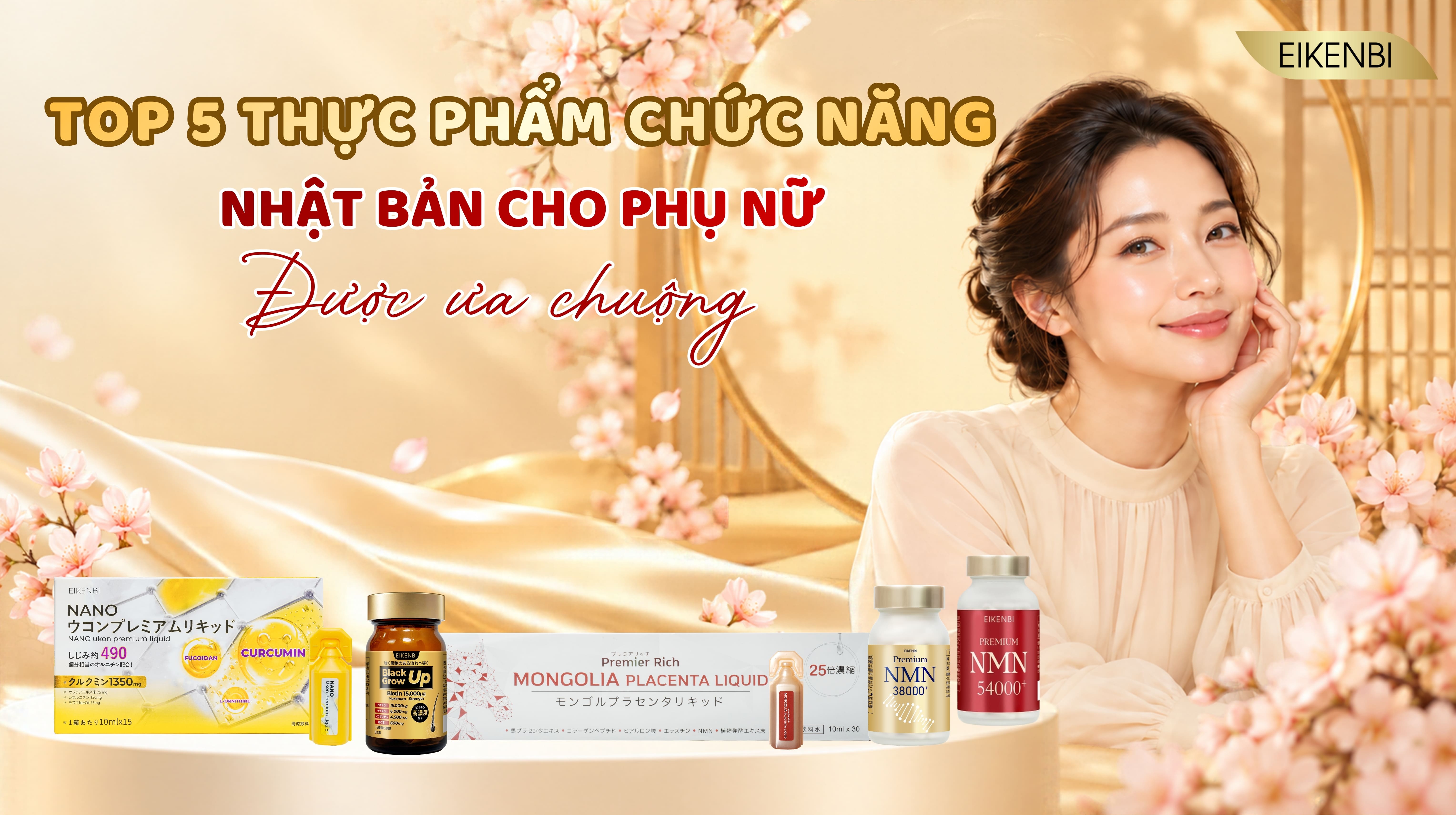 Top 5 Thực Phẩm Chức Năng Nhật Bản Cho Phụ Nữ Được Ưa Chuộng