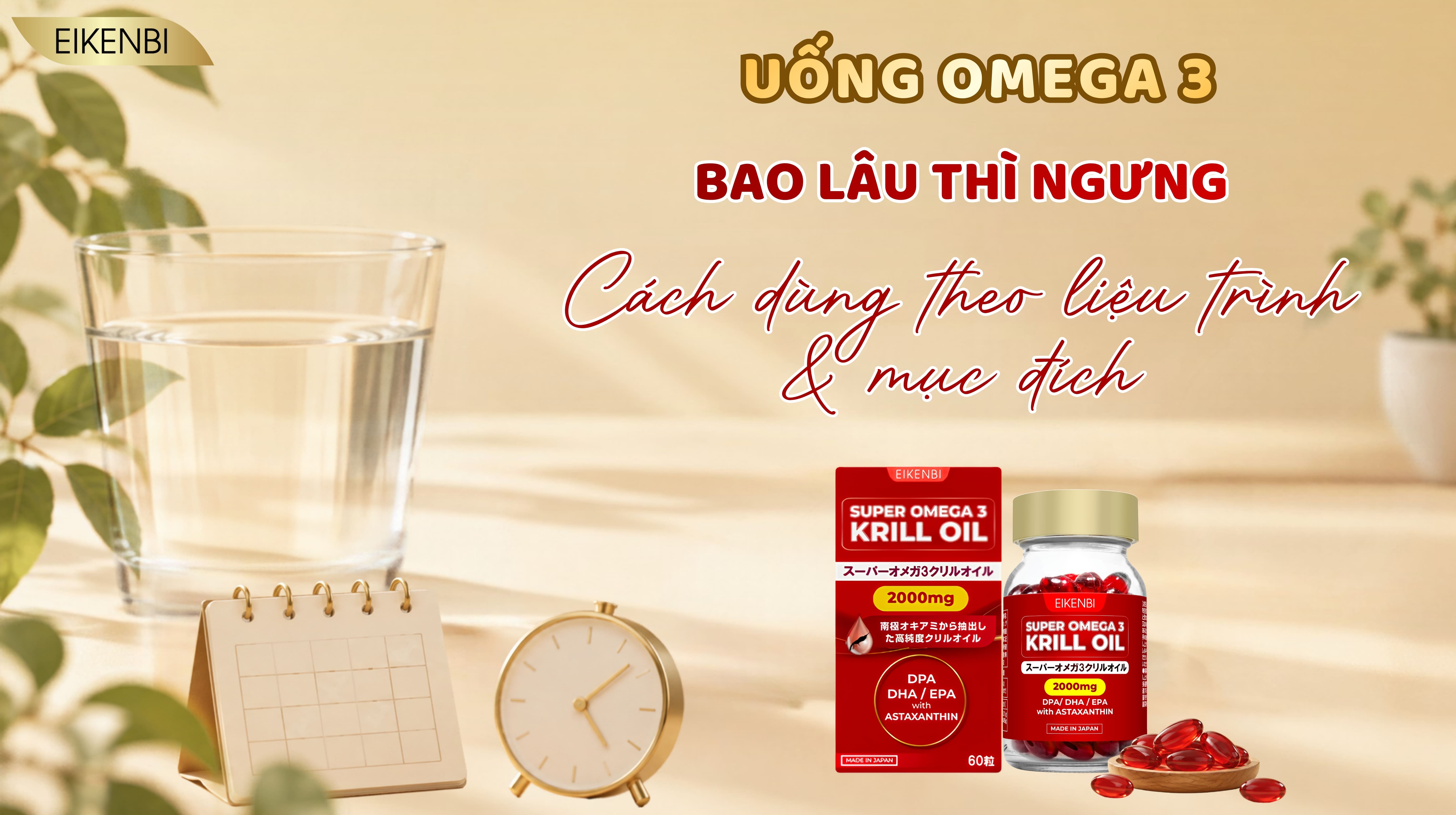 Uống Omega 3 Bao Lâu Thì Ngưng? Cách Dùng Theo Liệu Trình & Mục Đích