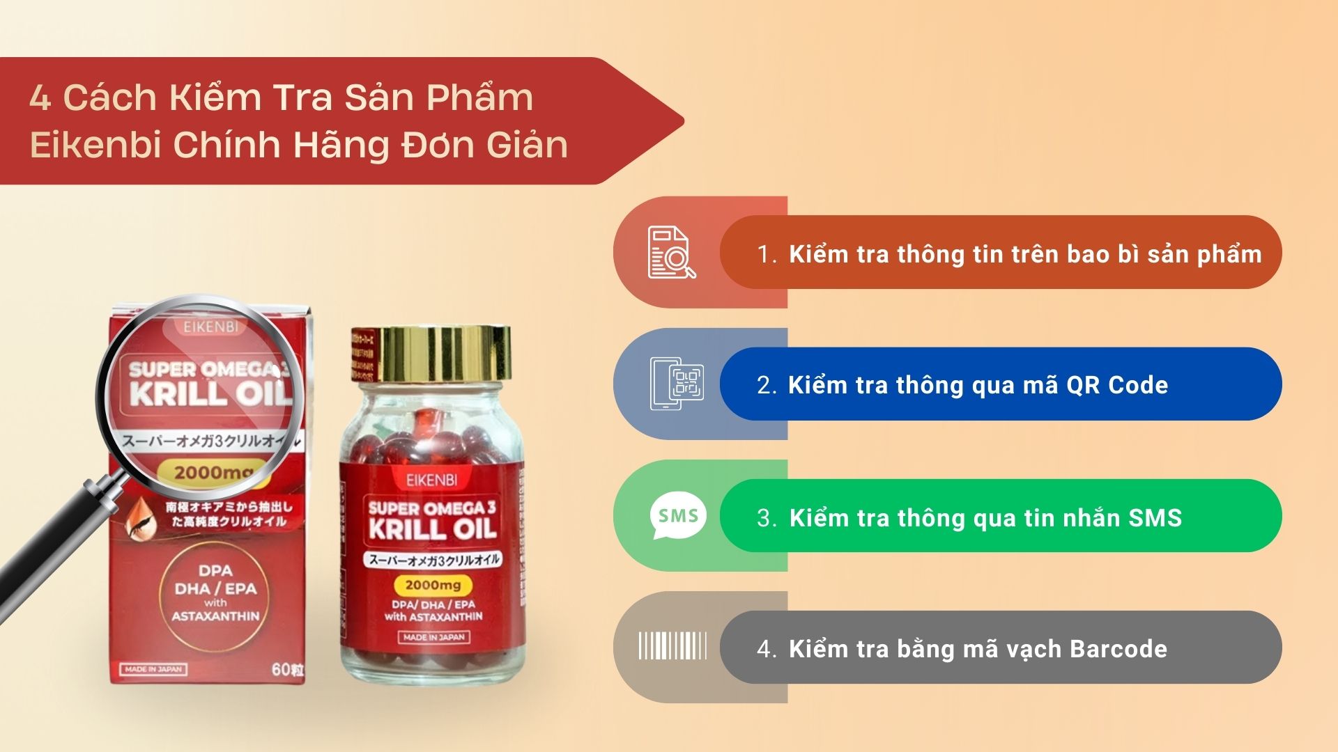 4 cách kiểm tra sản phẩm của Eikenbi chính hãng đơn giản