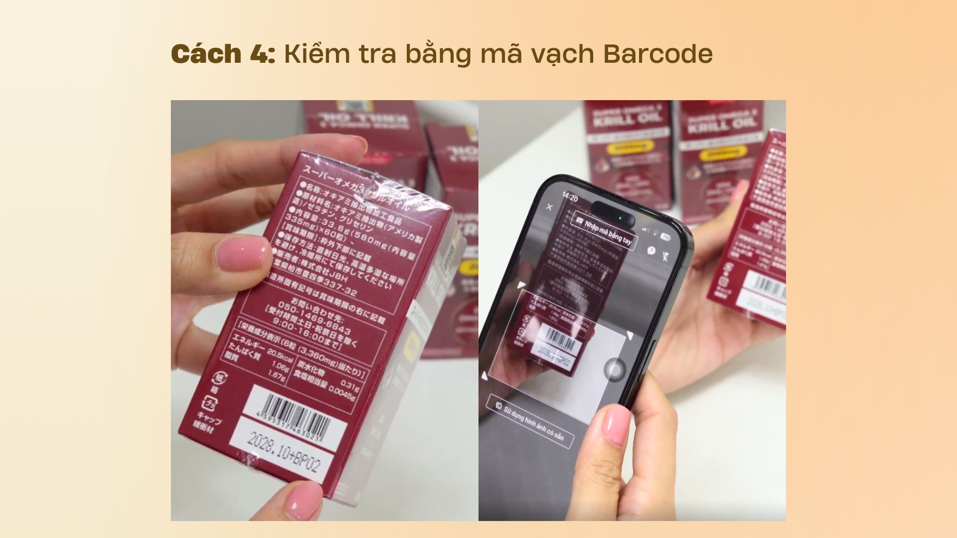 Cách 4. Kiểm tra bằng mã vạch Barcode