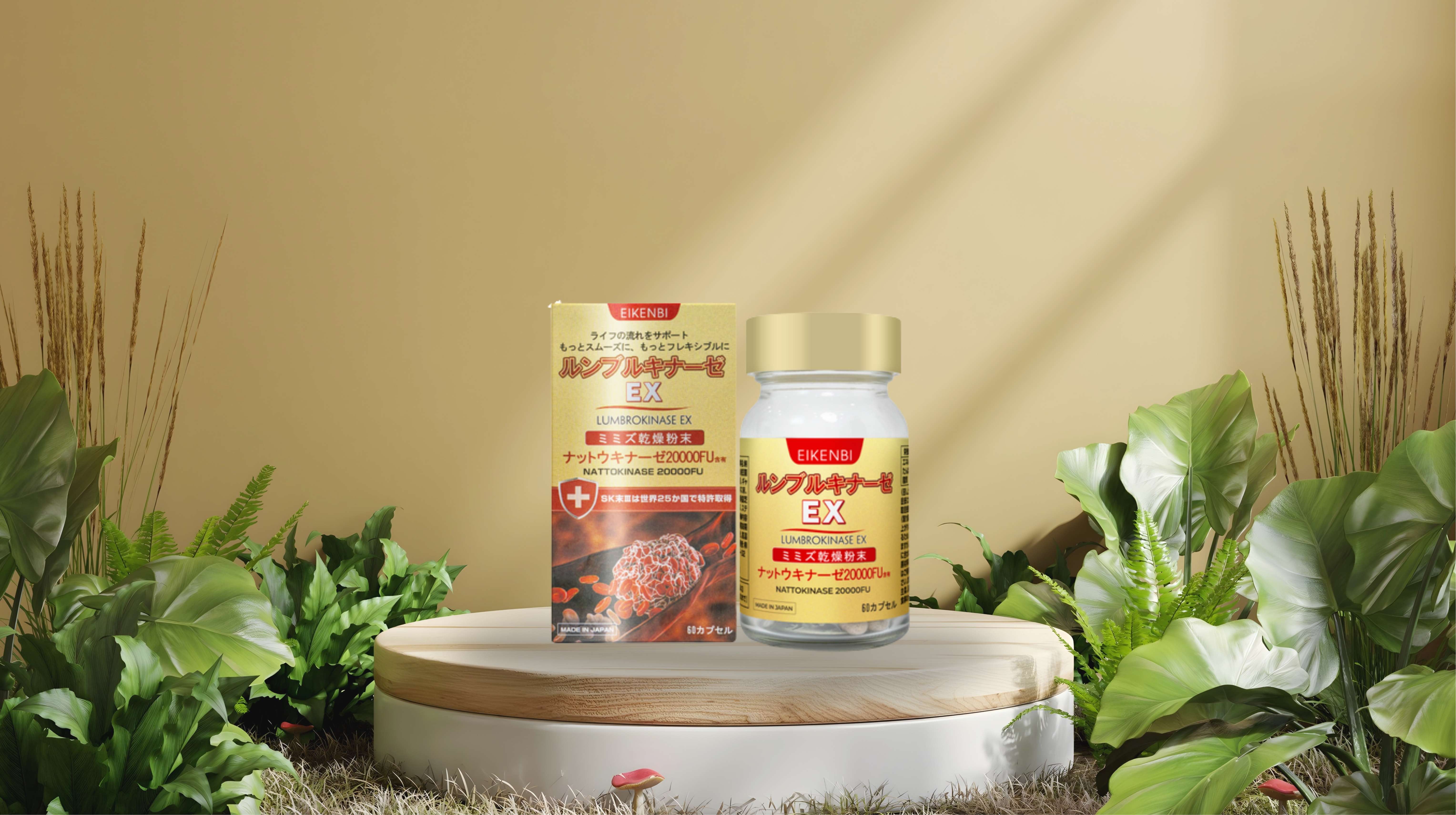 Viên uống tan cục máu đông & chống đột quỵ Lumbrokinase Ex Eikenbi