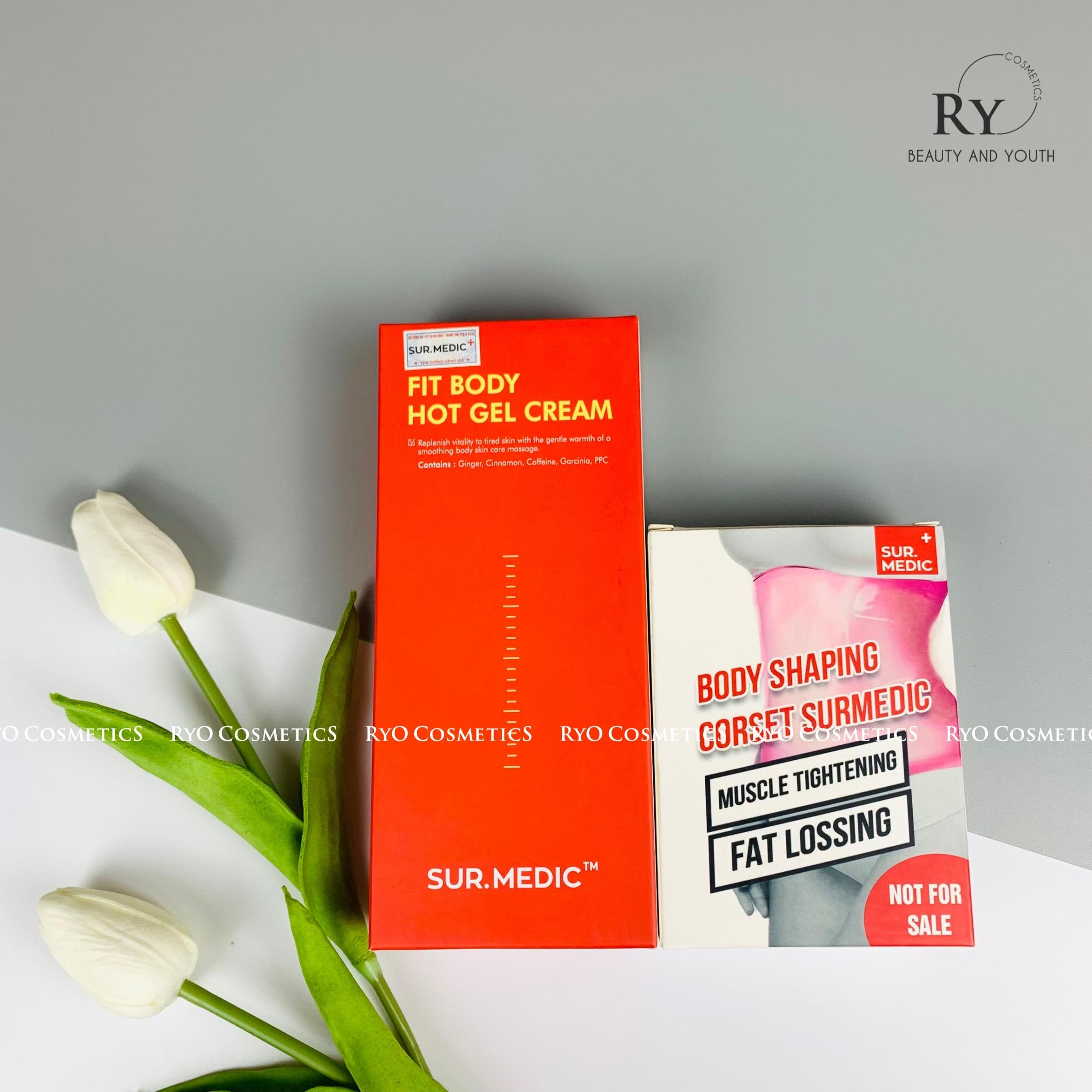 Thanh Lăn Massage Tan Mỡ, Săn Cơ Sur.Medic+ Fit Body Hot Gel Cream