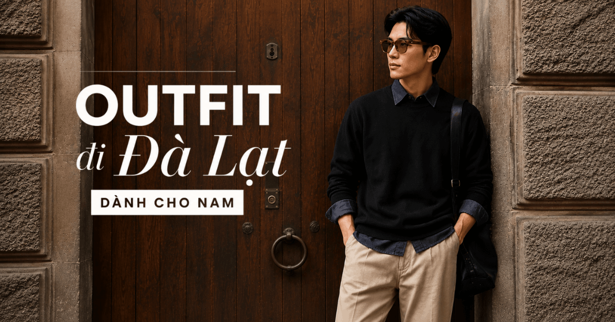 Outfit đi Đà Lạt cho nam: Mặc gì để vừa đẹp vừa thoải mái giữa tiết trời se lạnh?