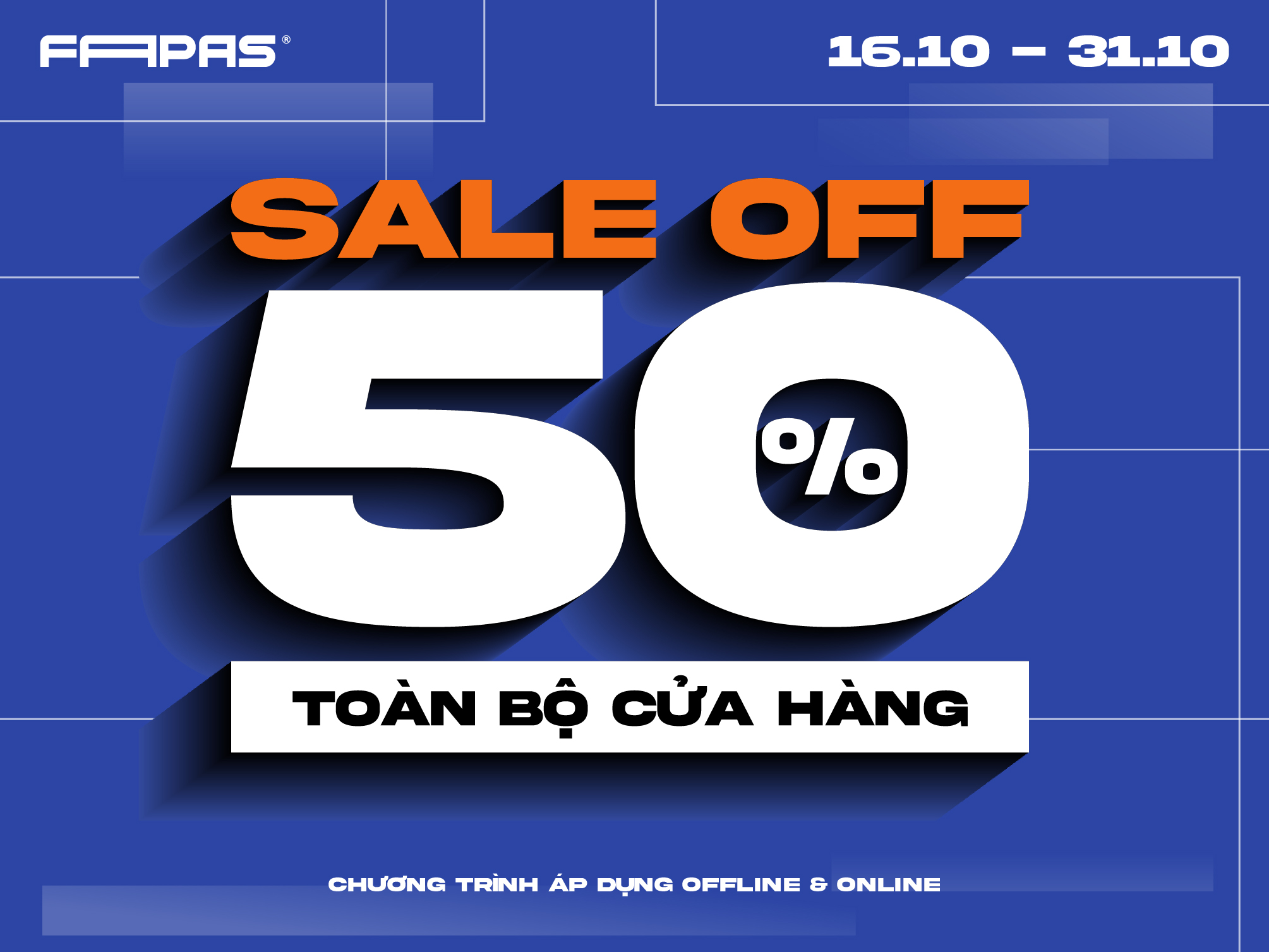 SALE TOÀN CỬA HÀNG 50%