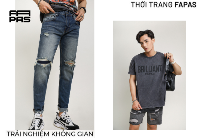 Cách xắn quần jean nam theo dáng quần