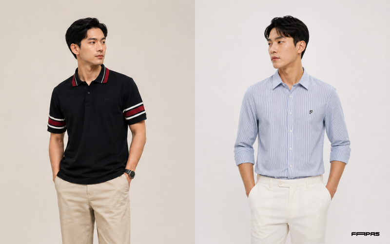 Outfit Smart Casual trẻ trung, phù hợp cho những dịp không yêu cầu dress code quá trang trọng.