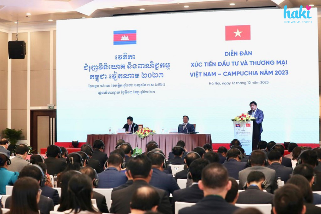 Haki tham gia Diễn đàn Xúc tiến đầu tư và thương mại Việt Nam – Campuchia năm 2023