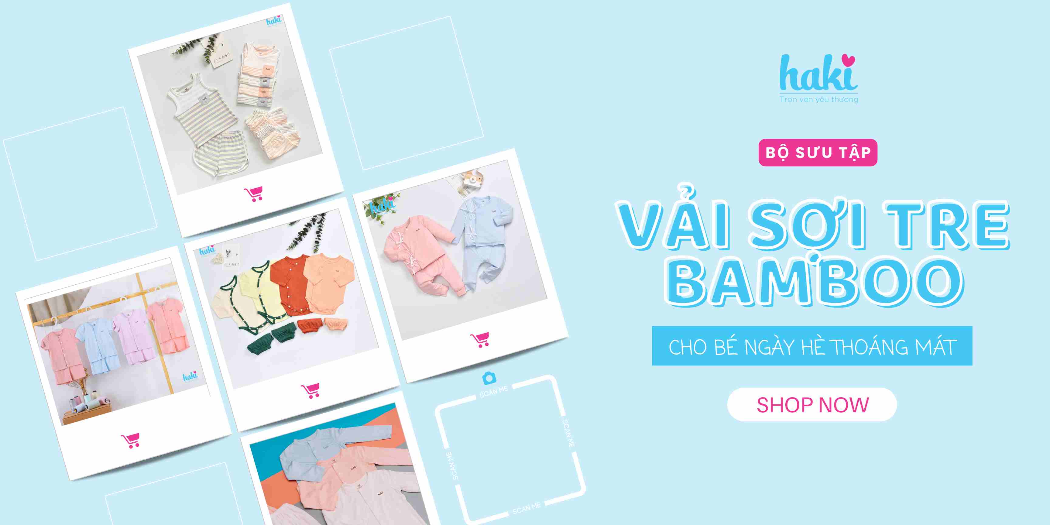 Bộ sưu tập vải sợi tre nhà HAKI – lựa chọn hoàn hảo cho bé yêu