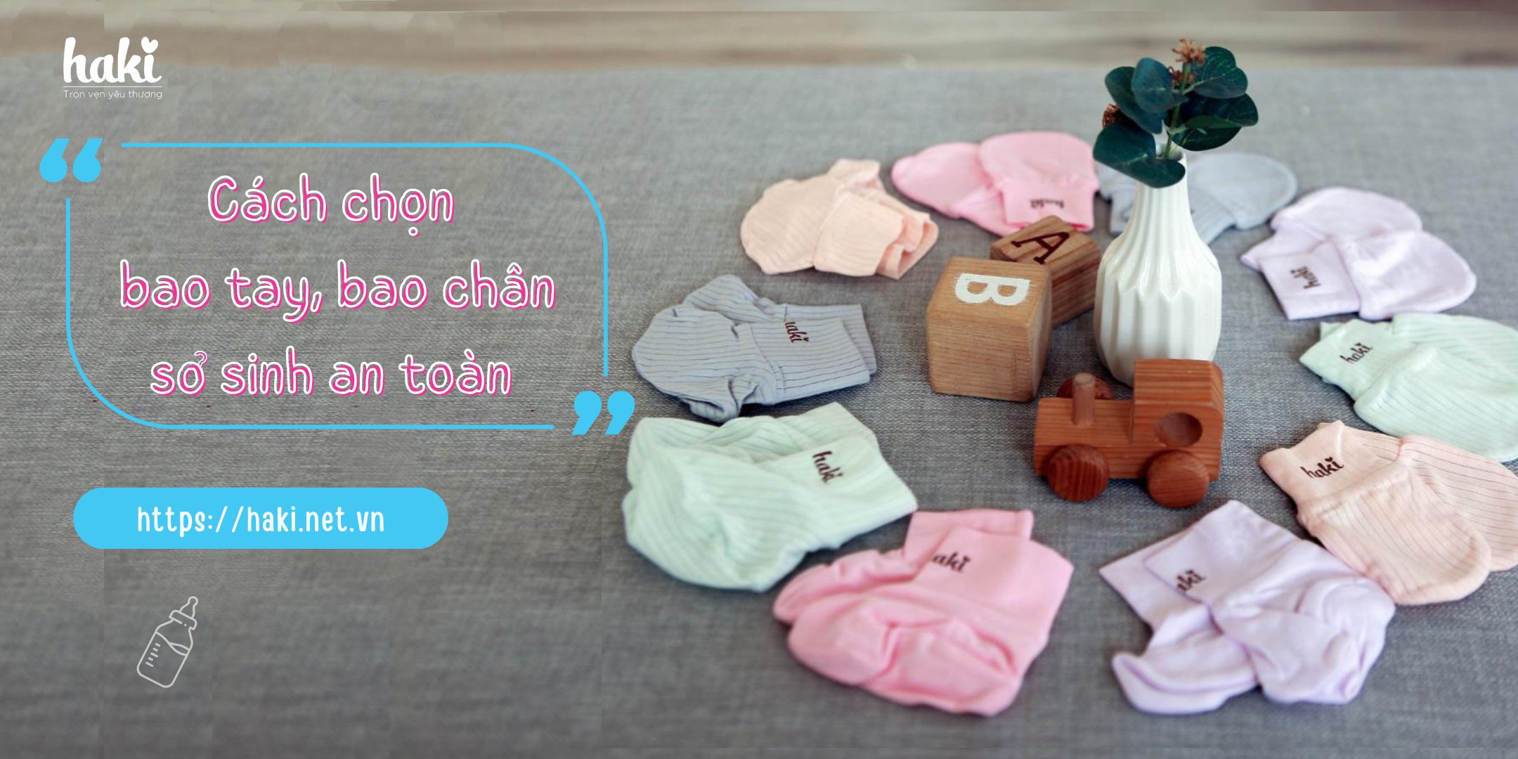 Cách chọn bao tay bao chân sơ sinh an toàn cho bé
