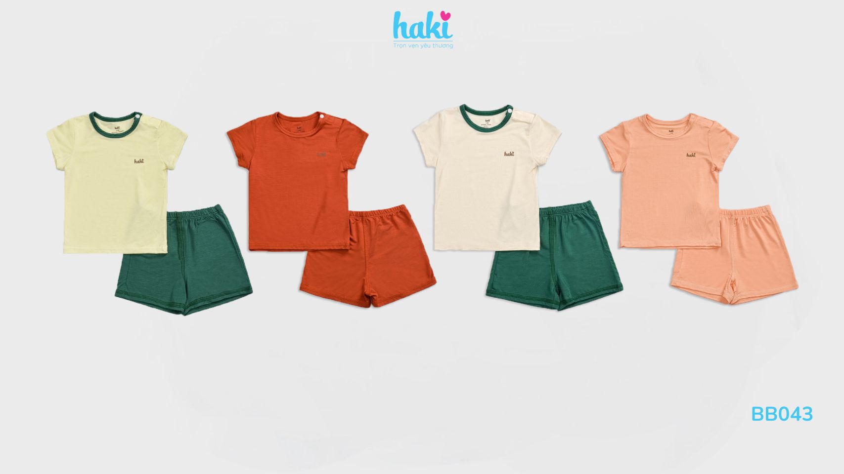 Bộ sưu tập vải sợi tre phối màu HAKI – lựa chọn hoàn hảo cho bé yêu