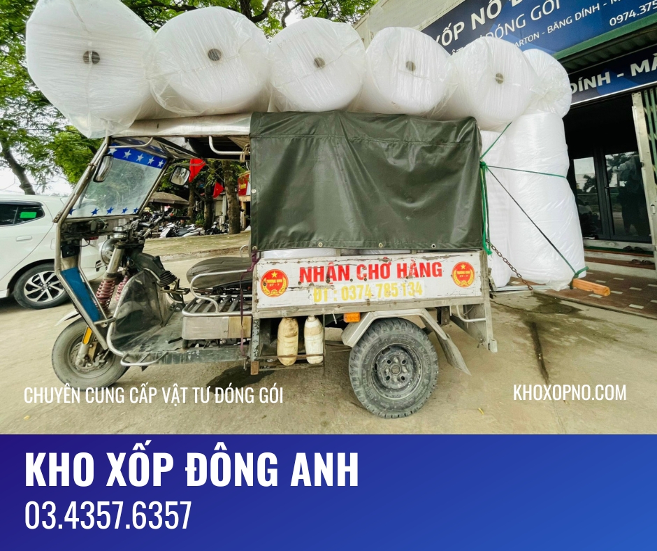 Xốp hơi chất lượng cao tại kho xốp Đông Anh