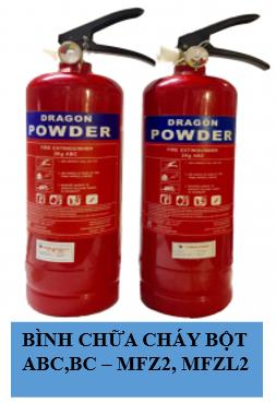 BÌNH CHỮA CHÁY BỘT BC DRAGON  - MFZ2 (2Kg)