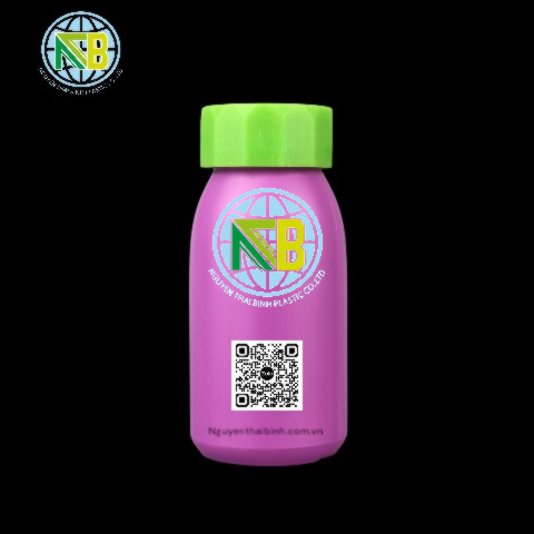 Chai nhựa HDPE 100ml Ø 34 nắp xanh – Nhựa nguyên sinh cao cấp.