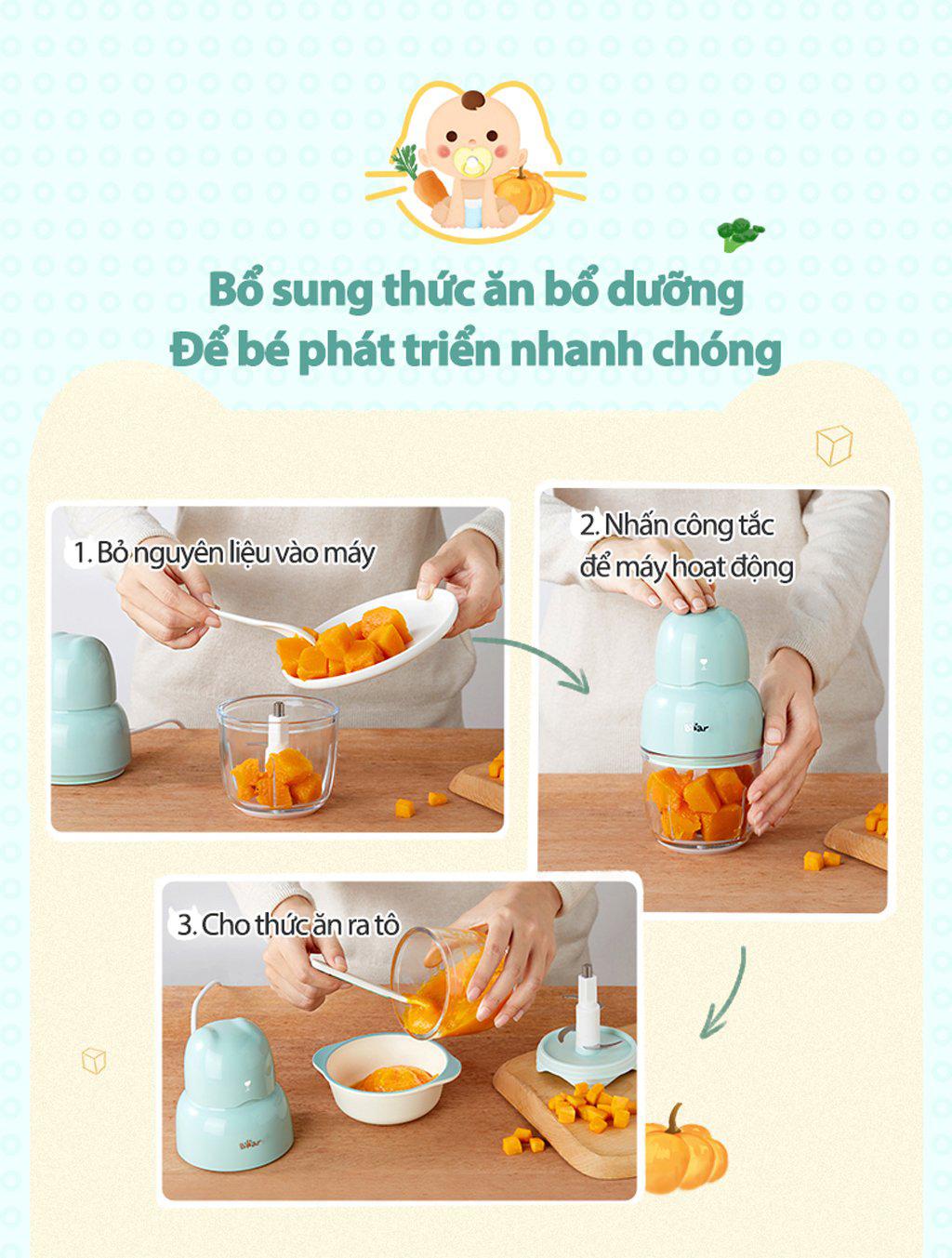 Sử dụng sau ba bước đơn giản