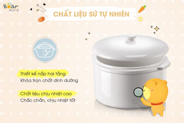 Noi Ham Da Nang 25L Bear Ddz C25E1 11 6A0A21C8 F82D 460E Be2D 938D7C28Eeee Nồi Nấu Cháo Chậm Bear 2,5L