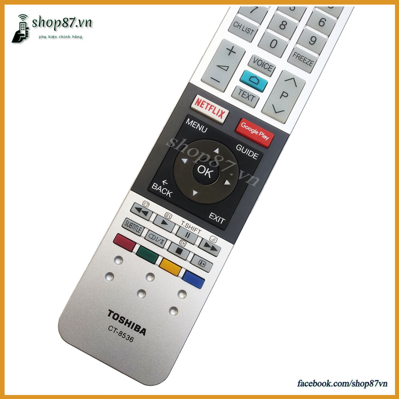 Điều khiển TV Toshiba giọng nói CT-8536 chính hãng