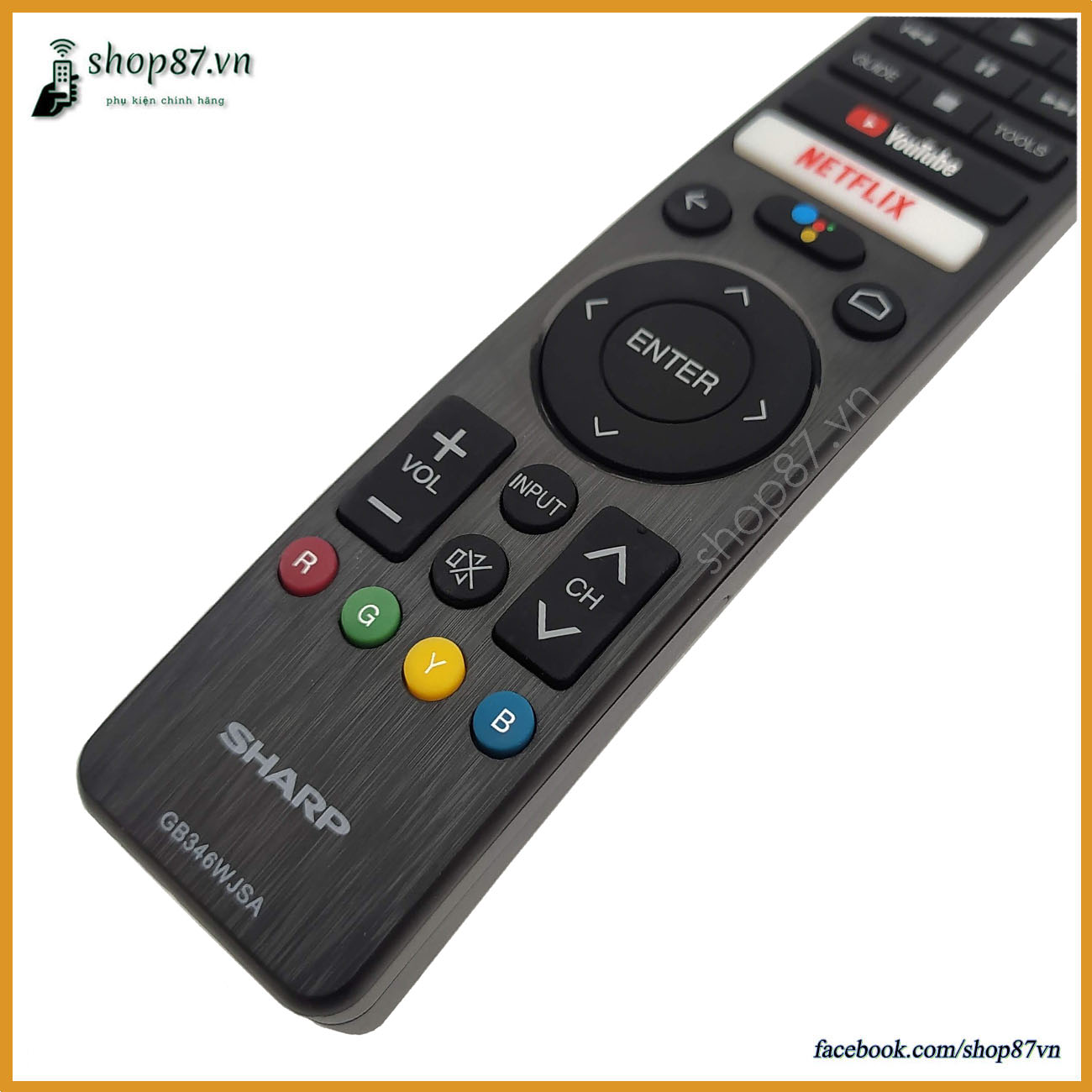 Điều khiển tv Sharp giọng nói chính hãng GB346WJSA
