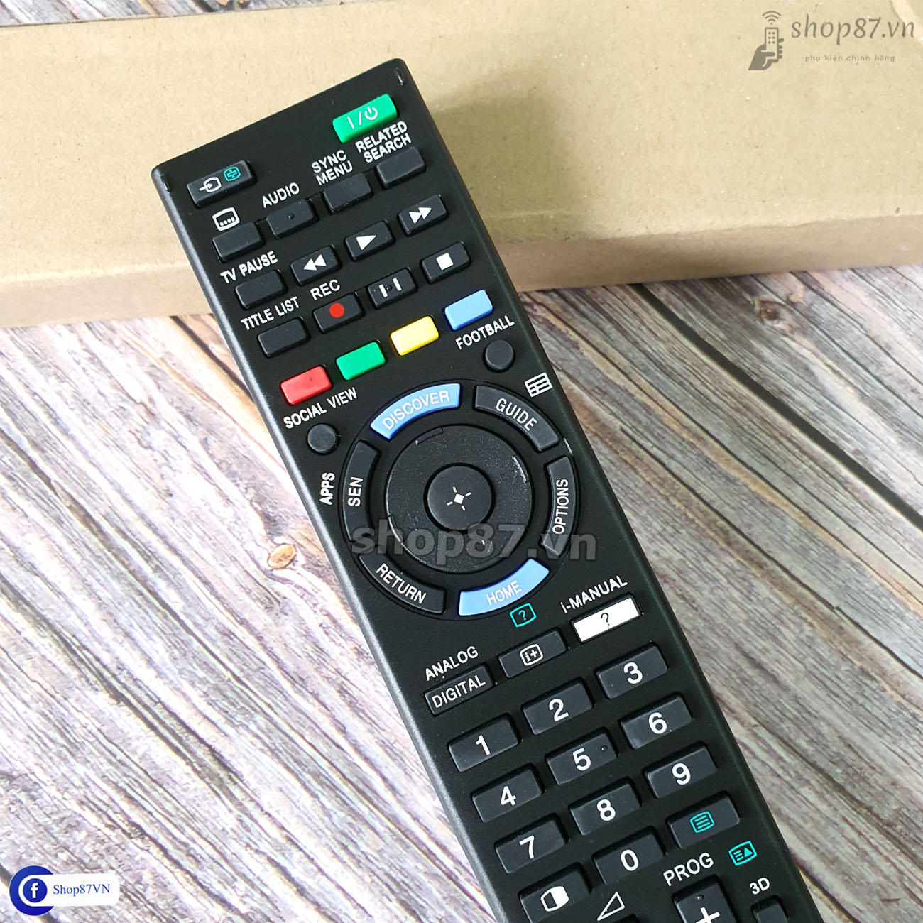 Điều khiển tv Sony thay thế RM-GD032 Shop87.vn - Phụ kiện chính hãng