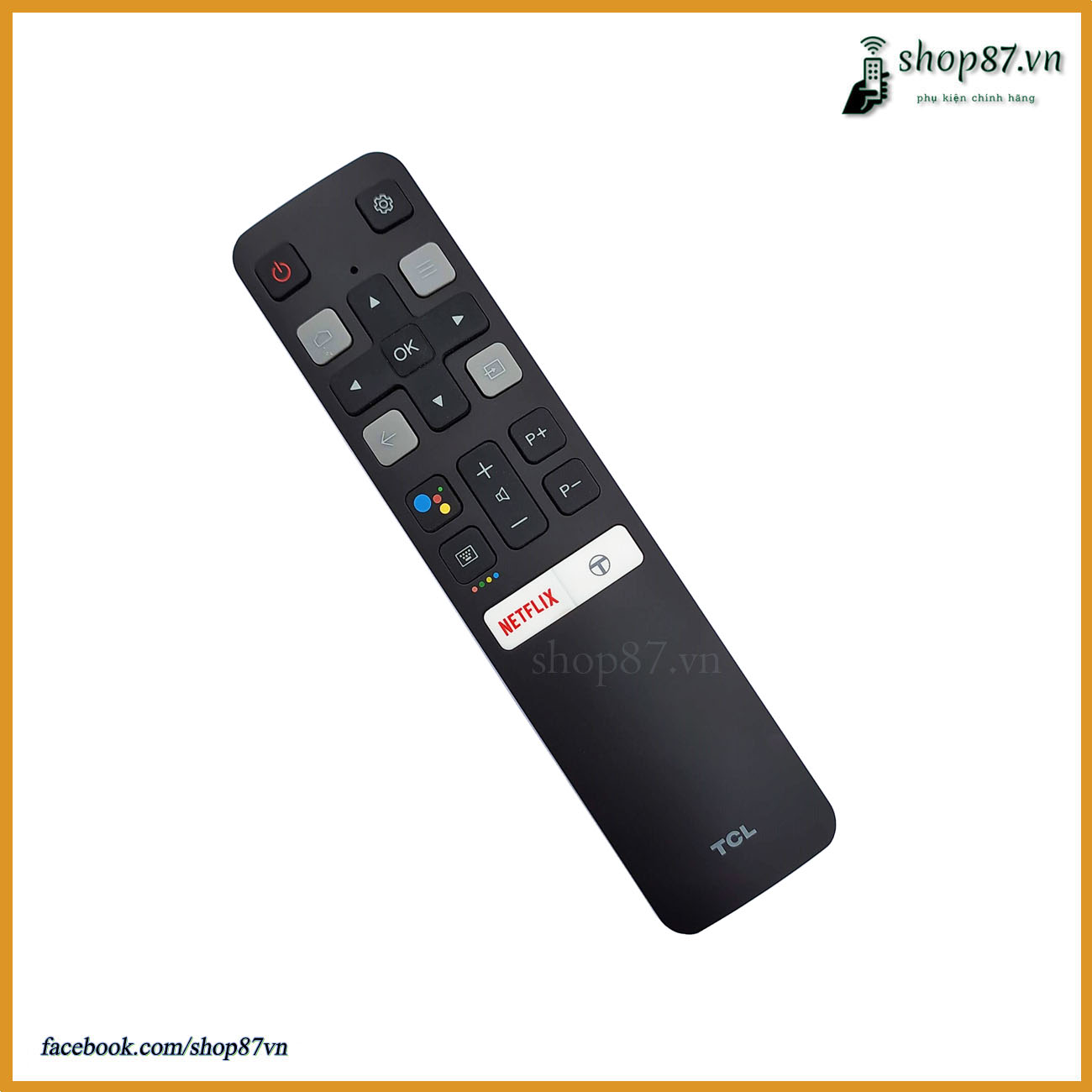 Điều khiển tv TCL 4K thông minh giọng nói chính hãng Shop87.vn ...