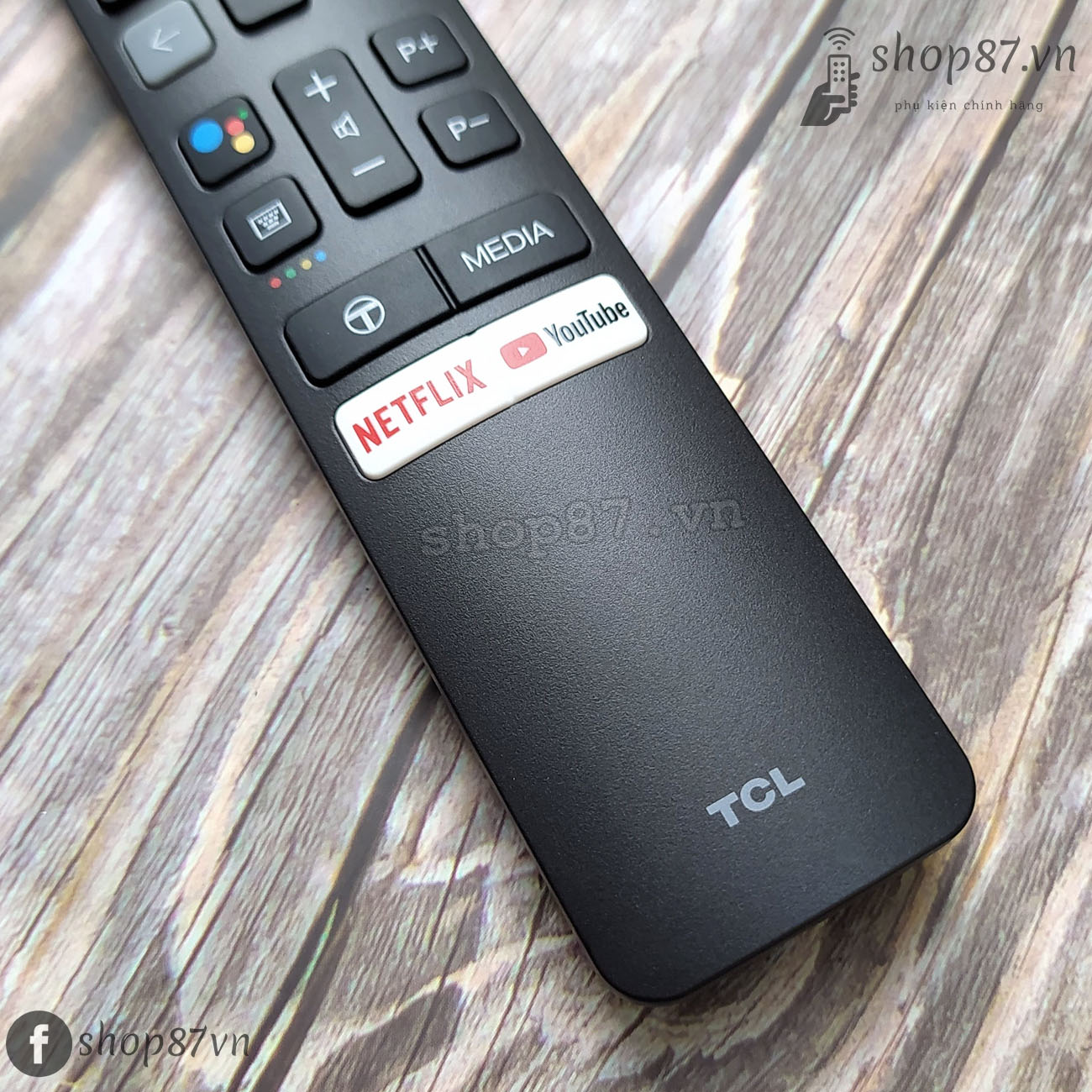 Điều khiển tv TCL 4K giọng nói Youtube chính hãng RC901V-FMR1