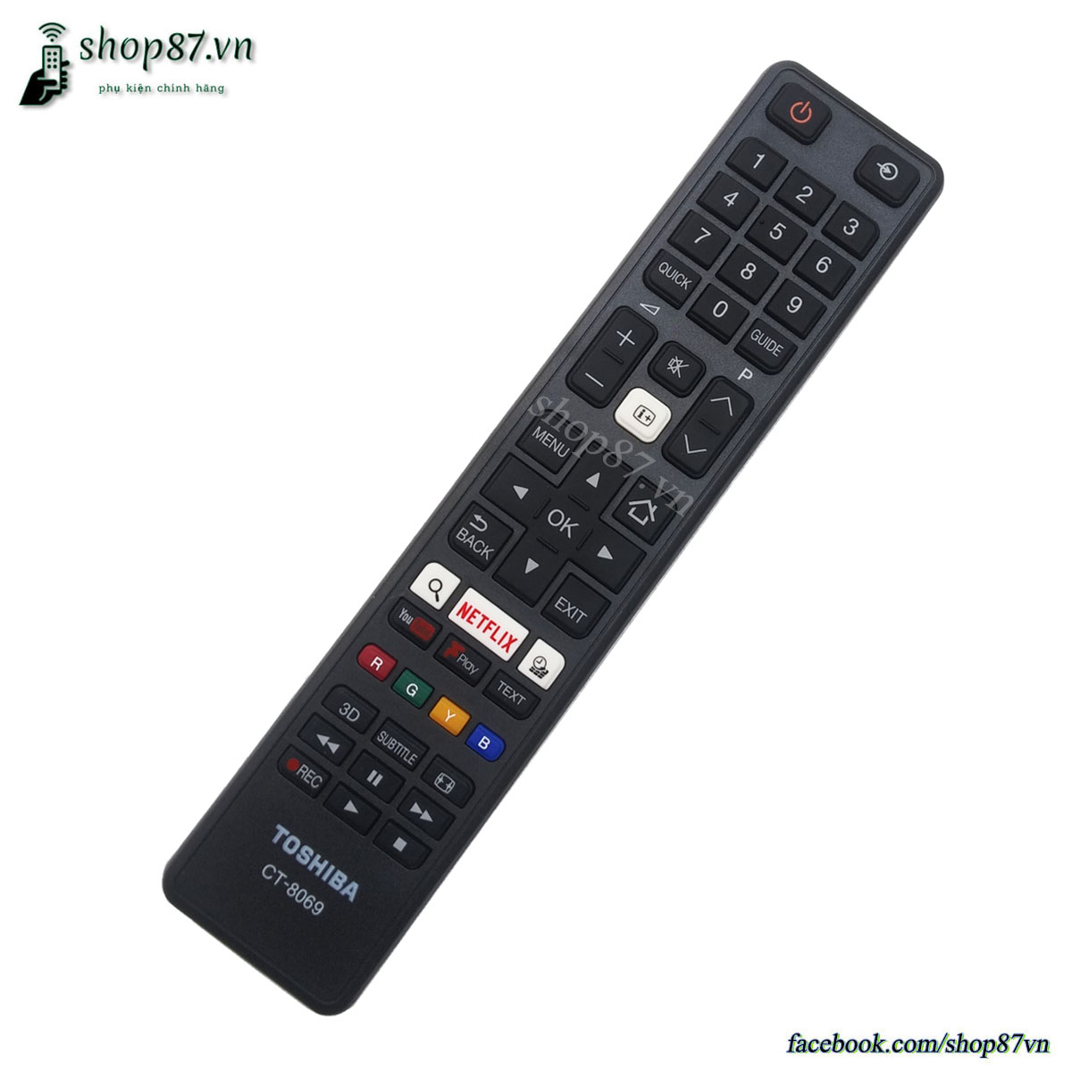 Điều khiển tivi Toshiba Smart CT-8069 chính hãng