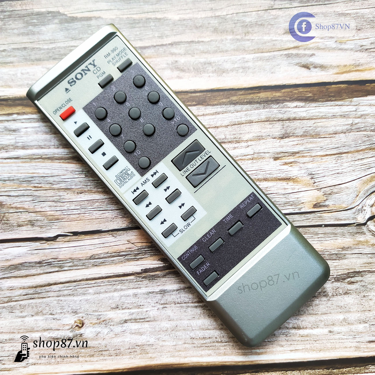 Điều khiển đầu đĩa Sony CD player remote control