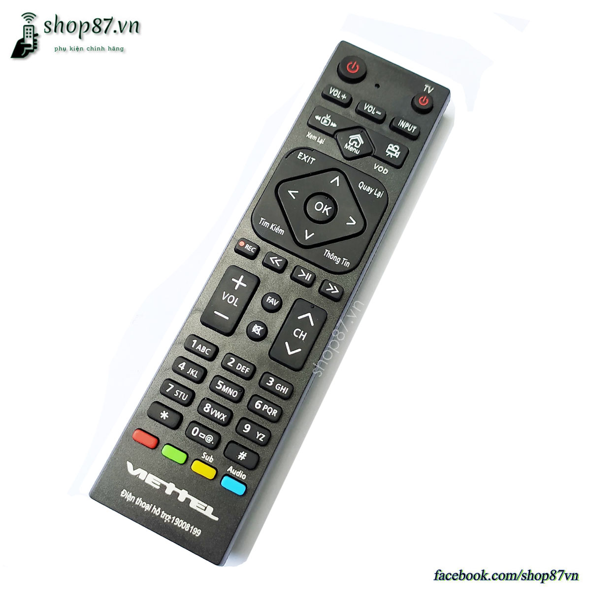 Điều khiển đầu truyền hình Viettel 19008199 chính hãng
