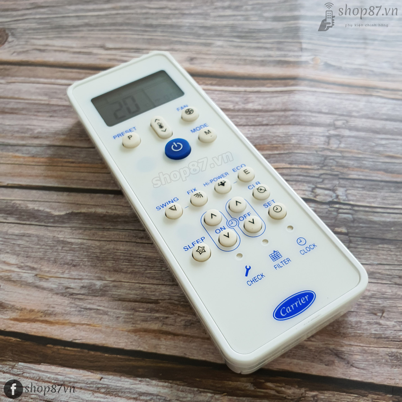 Điều khiển điều hòa Carrier 2 chiều