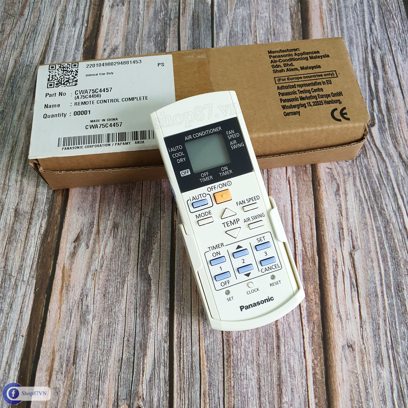 Điều khiển điều hòa Panasonic chính hãng i-AUTO 4457-1