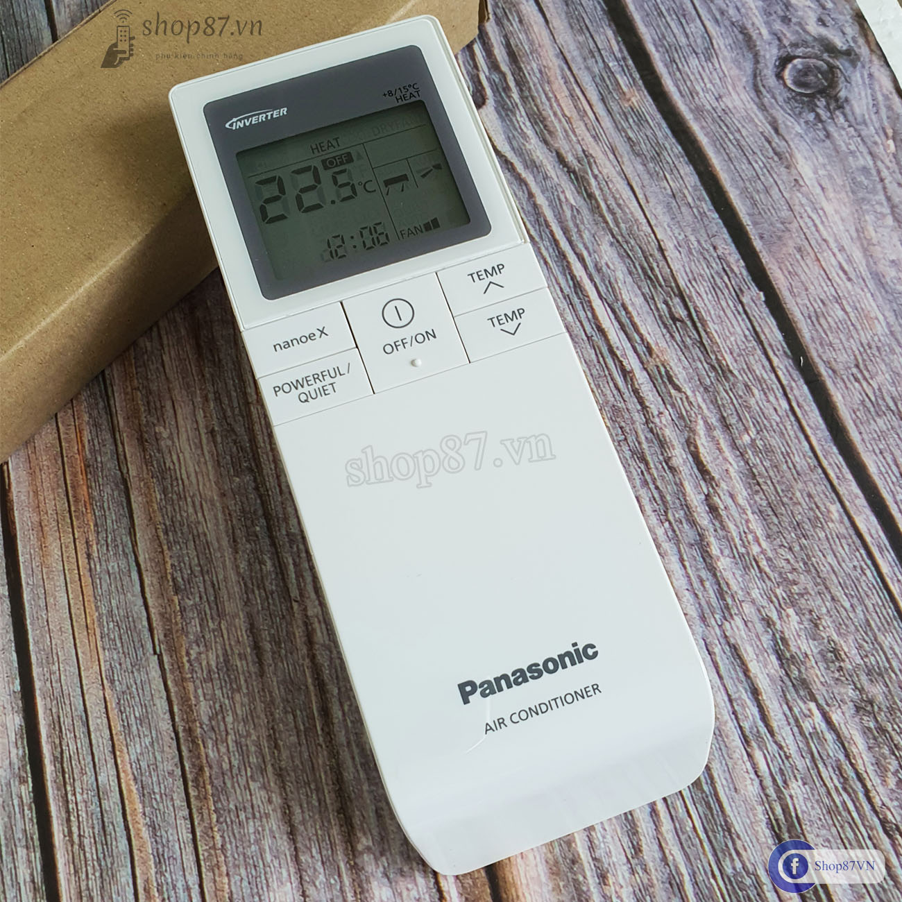 Điều khiển điều hòa Panasonic chính hãng 2 chiều inverter nanoeX 14810