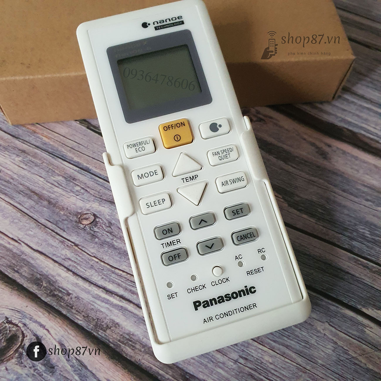 Điều khiển điều hòa Panasonic chính hãng nanoeX nanoe-G 17960