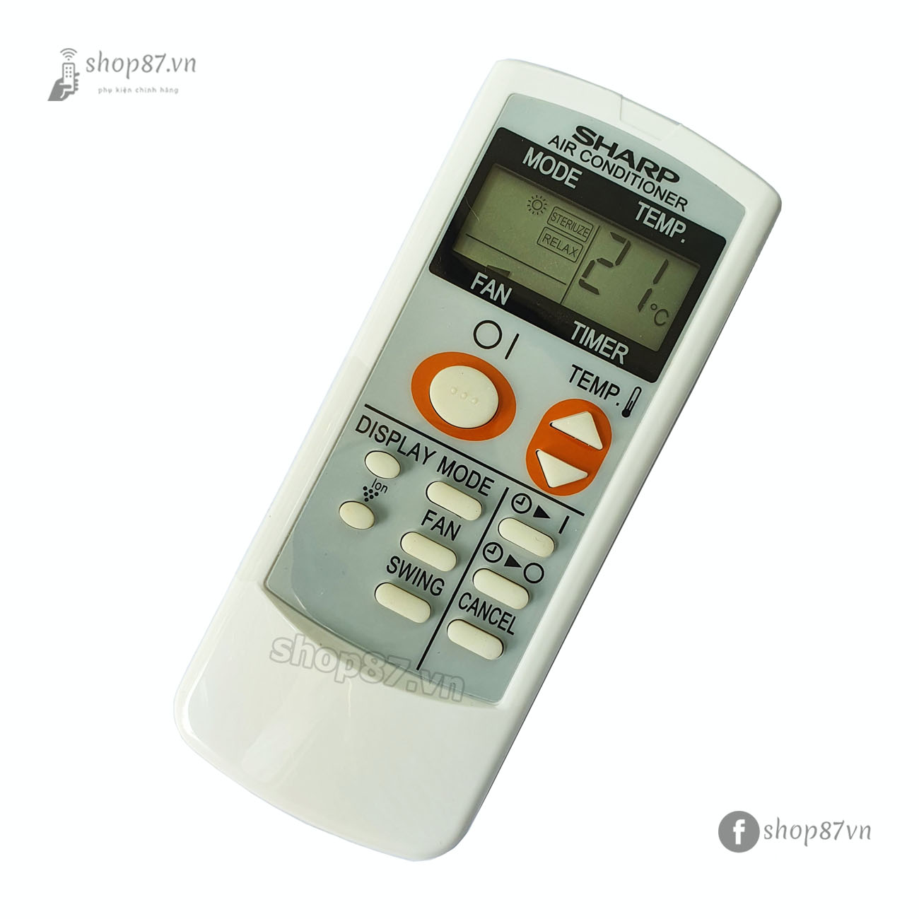 Điều khiển điều hòa Sharp 2 chiều ion