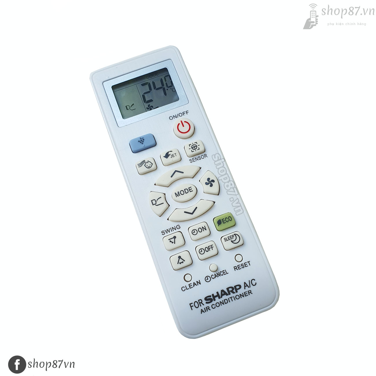 Điều khiển điều hòa Sharp CRMC-A998JBEZ CRMC-A997JBEZ 1 chiều ECO