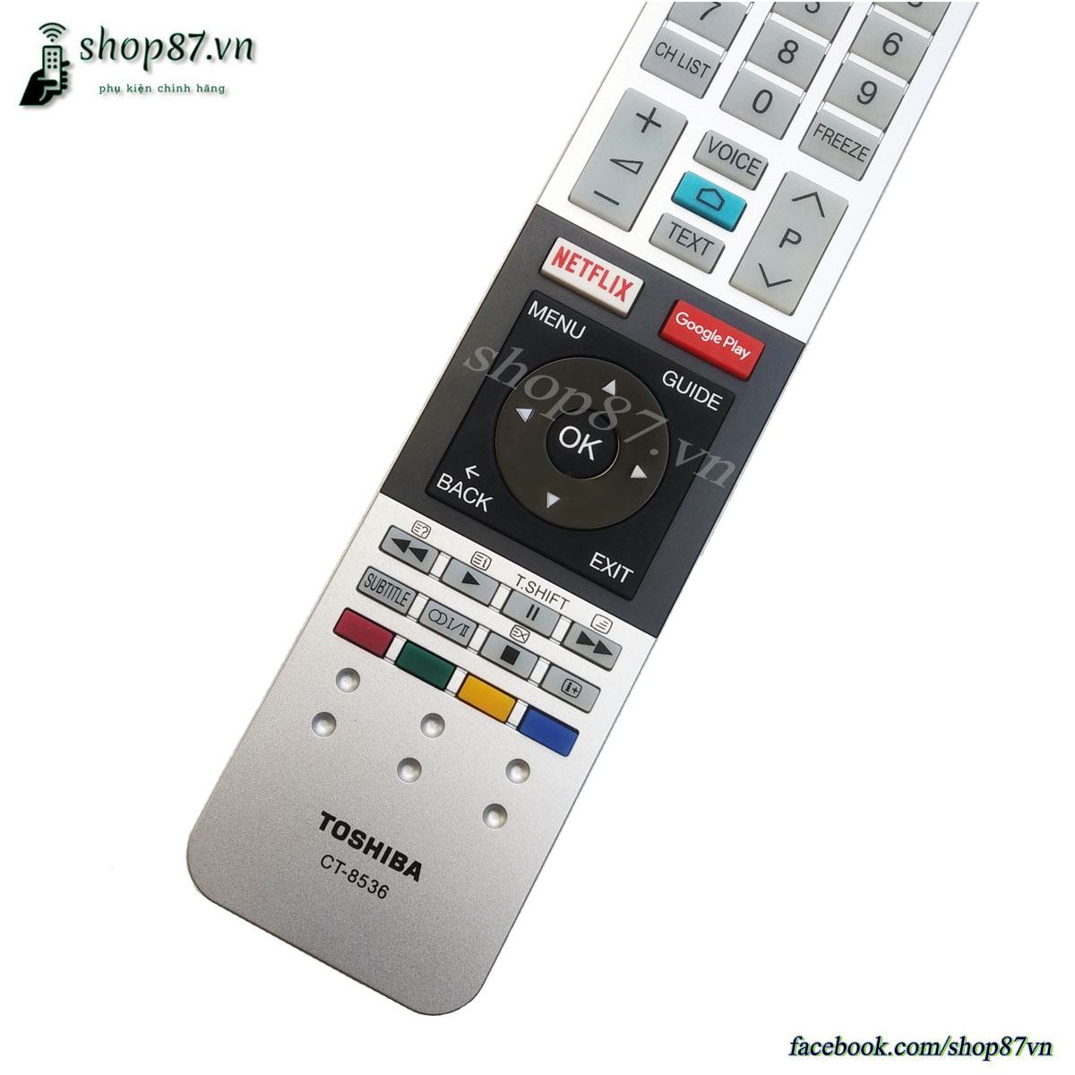 Điều khiển TV Toshiba giọng nói CT-8536 chính hãng