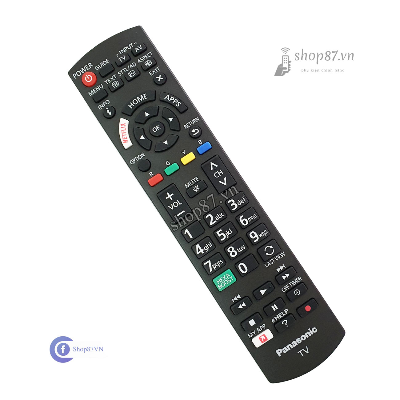 Điều khiển tv Panasonic chính hãng N2QAYB cho tv smart