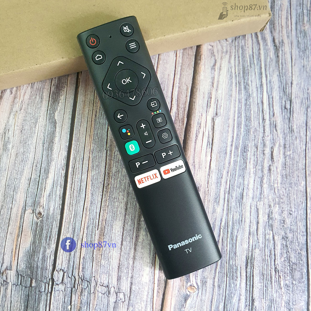 Điều khiển tv Panasonic giọng nói bluetooth chính hãng