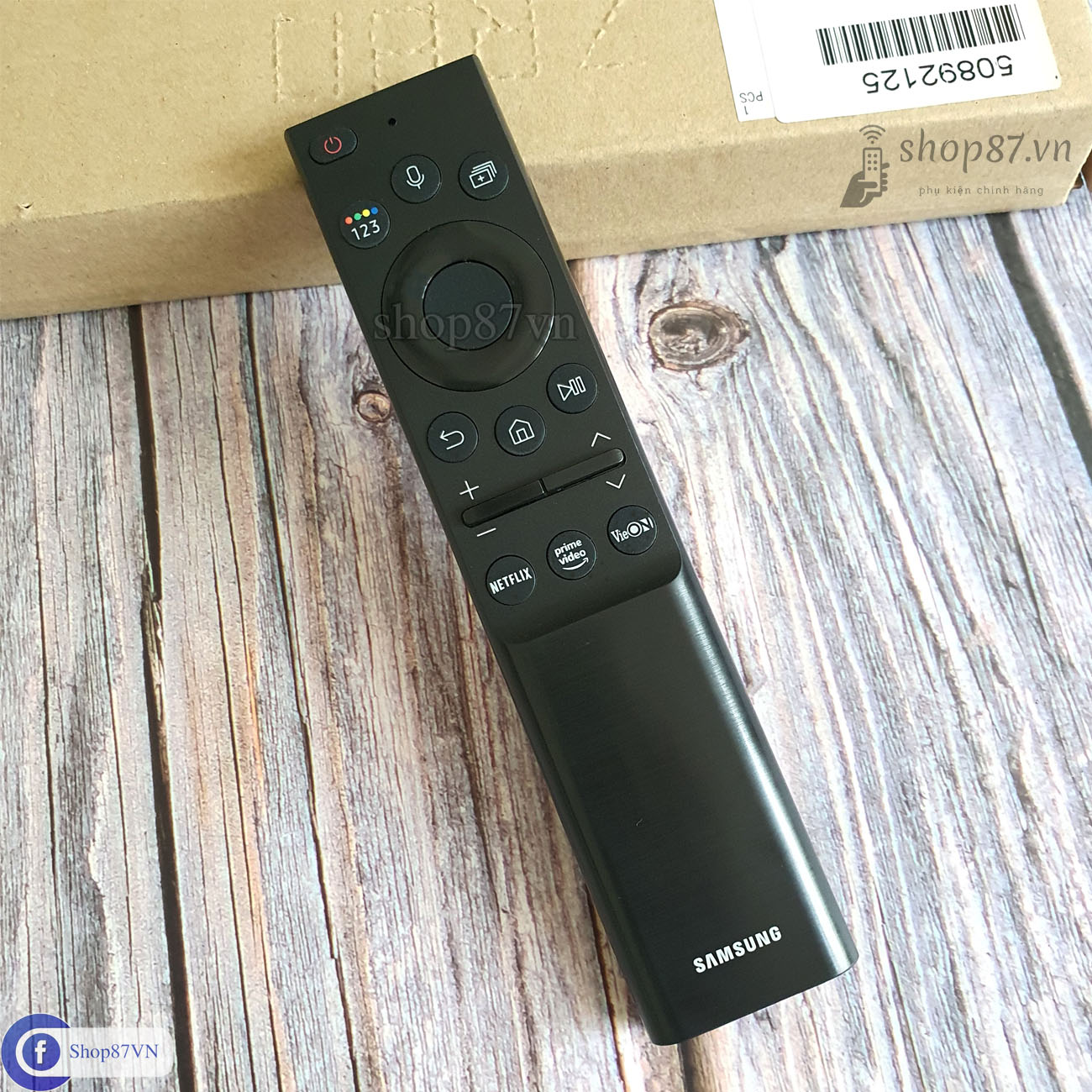 Điều khiển tv Samsung giọng nói chính hãng BN59-01350G dùng pin