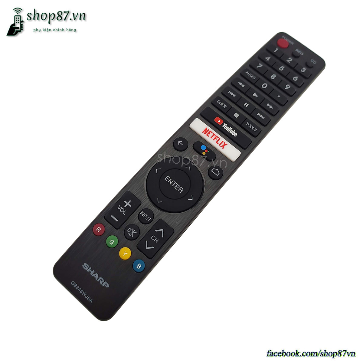 Điều khiển tv Sharp giọng nói chính hãng GB346WJSA