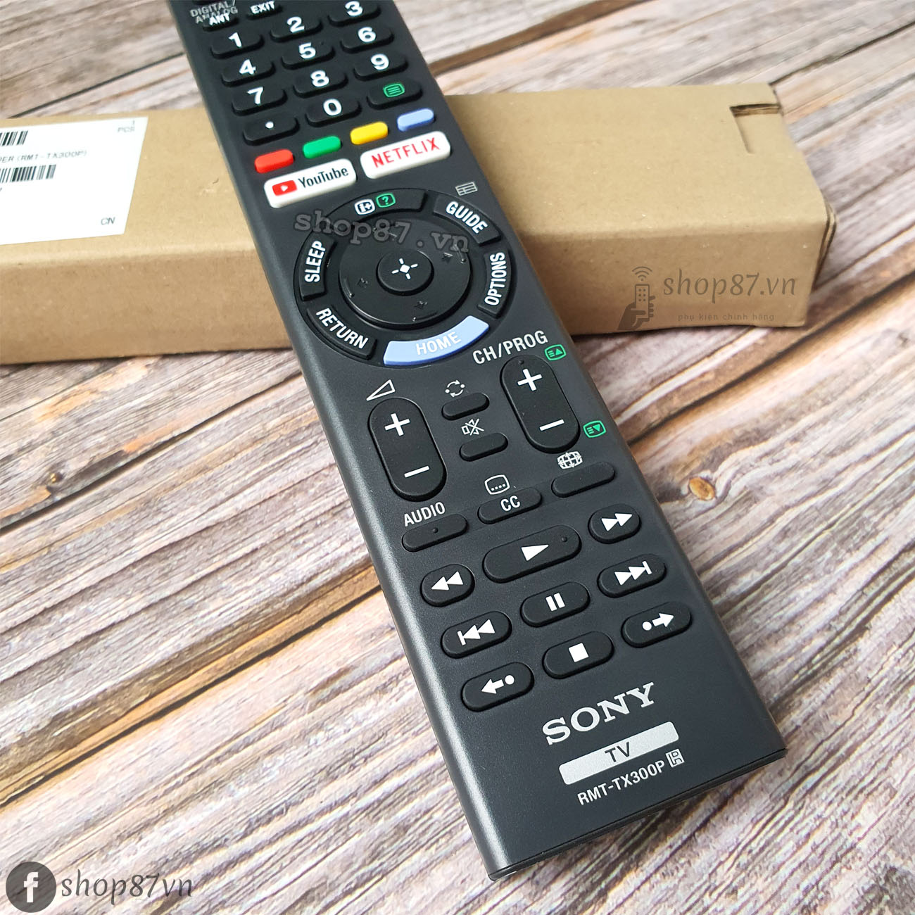 Điều khiển tv Sony RMT-TX300P chính hãng dành cho tv 4K smart