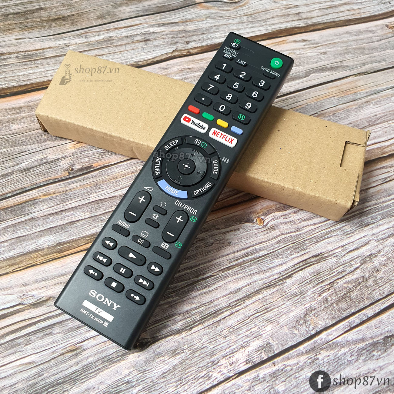 Điều khiển tv Sony RMT-TX300P chính hãng dành cho tv 4K smart