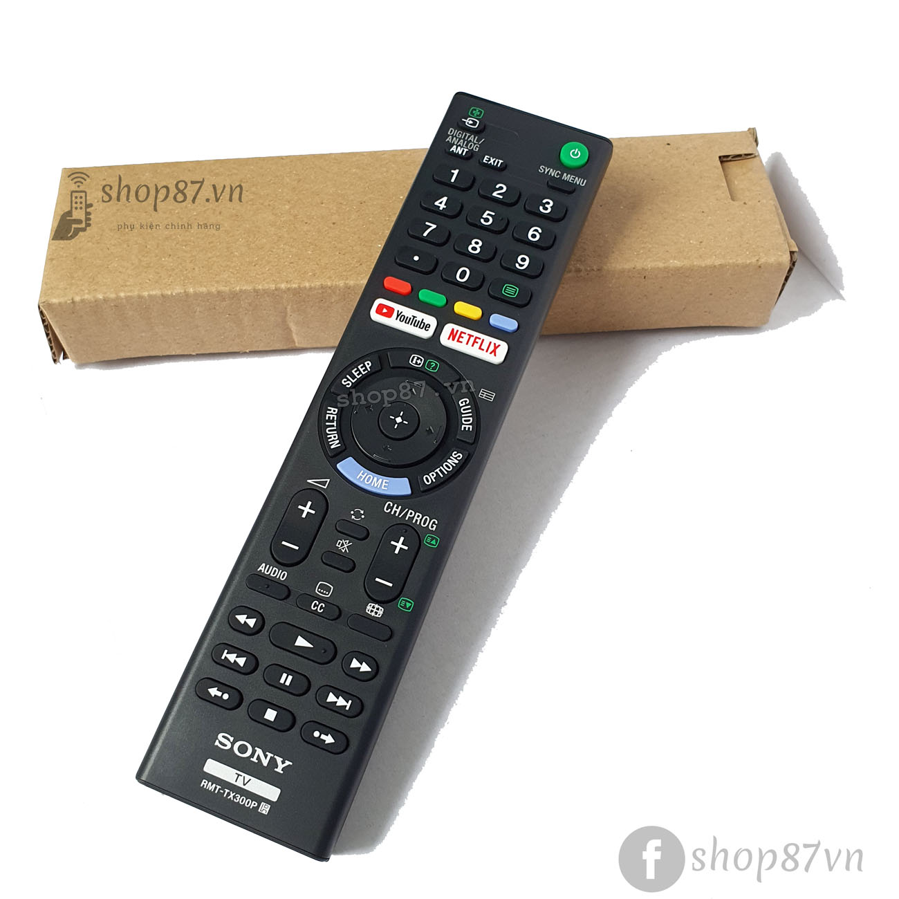 Điều khiển tv Sony RMT-TX300P chính hãng dành cho tv 4K smart